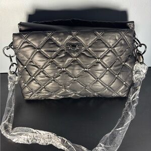 Gilda of Paris Quilted Black Shoulder Bag - Elegant Everyday Style